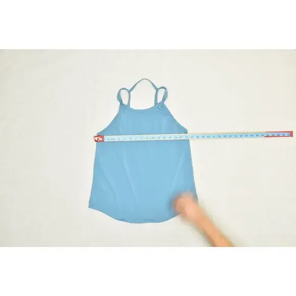 Nike Women's Light Blue Racerback Dri-FIT Tank Top Fitness Gym Size S Used - Picture 7 of 8